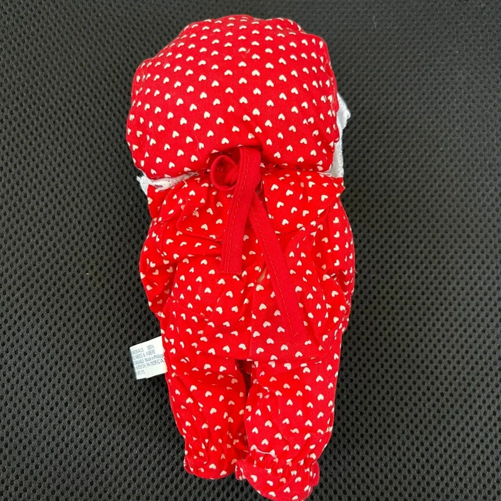Vintage 1989 Baby Boop Plush Doll Red Heart Pajamas Hamilton Gifts P5415 8.5